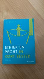 Edward Schotman - Ethiek en recht in kort bestek, Boeken, Studieboeken en Cursussen, Nieuw, Ophalen of Verzenden, Edward Schotman