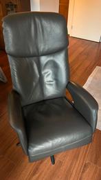 Relax fauteuil van kwaliteit leer kleur antracite, Huis en Inrichting, Fauteuils, Ophalen, Zo goed als nieuw, 75 tot 100 cm, Leer
