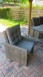 Tuinset - Steigerhout, Ophalen, Gebruikt, Steigerhout, 6 zitplaatsen