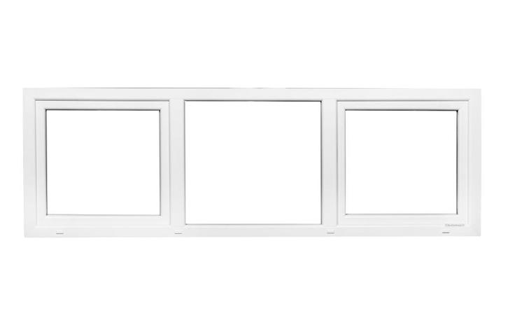 Kunststof Kozijn Draaikiep Vast Draaikiep  B250 H80cm Wit, Doe-het-zelf en Verbouw, Kozijnen en Schuifpuien, Nieuw, Raamkozijn