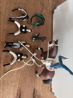 Schleich Paarden Set: Dressuur, Voltige + Trainer retired, Ophalen of Verzenden, Zo goed als nieuw, Overige typen