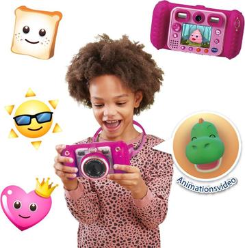 Vtech Kidizoom Duo roze fototoestel met draagtas beschikbaar voor biedingen