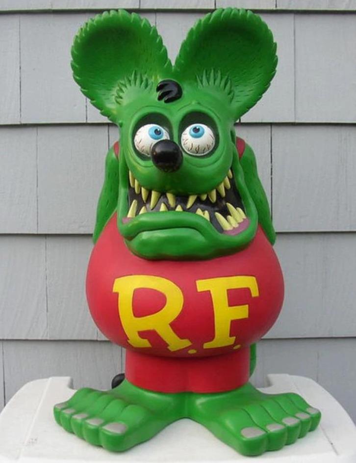 Rat fink verzamel decoratie beeld USA auto hotrod beelden, Verzamelen, Beelden en Beeldjes, Zo goed als nieuw, Overige typen, Ophalen of Verzenden