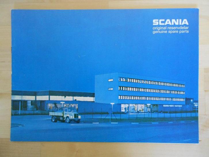 Scania Originele Onderdelen Brochure 1970 – 140 110 80 85, Boeken, Auto's | Folders en Tijdschriften, Zo goed als nieuw, Overige merken