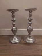 Set van 2 vintage kandelaars, Ophalen of Verzenden, Zilver