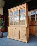 Teakhouten buffetkast | Vitrinekast met schuifdeuren #2445, Niet ingevuld, Gebruikt, 100 tot 150 cm, 200 cm of meer