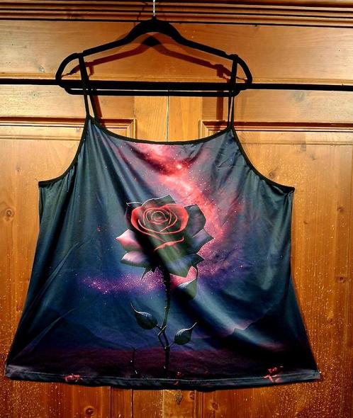stoere gothic top Roos roze paars 48/50, Kleding | Dames, Grote Maten, Nieuw, Shirt of Top, Roze, Ophalen of Verzenden