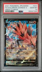 #237 FULL ART/GALARIAN ZAPDOS V PSA 10, Ophalen of Verzenden, Zo goed als nieuw, Losse kaart, Foil