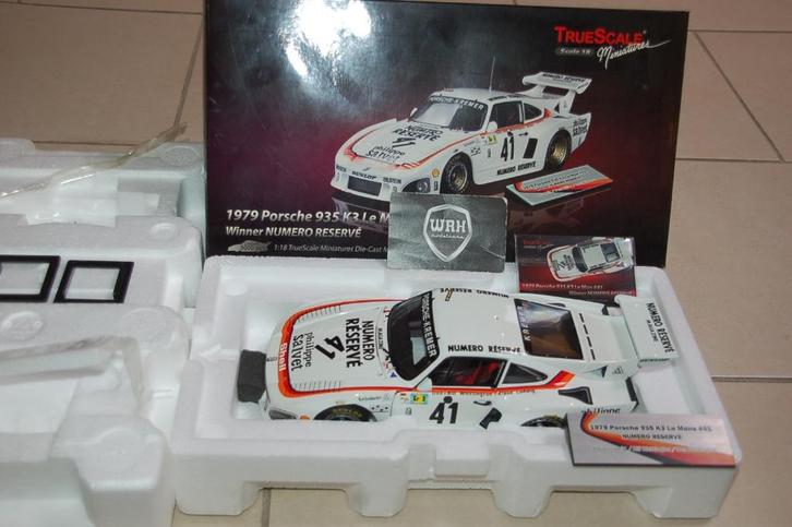 PORSCHE 935 K3 LEMANS Numero reserve #41 True scale WRH, Hobby en Vrije tijd, Modelauto's | 1:18, Zo goed als nieuw, Auto, Overige merken