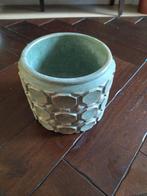 Groene Bloempot met Decoratief Patroon, Ophalen, Gebruikt, Rond, Tuin