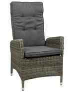 3x Verstelbare tuinstoel Kos | Ash Grey | Wicker showroom, Ophalen of Verzenden, Zo goed als nieuw, Wicker, Verstelbaar
