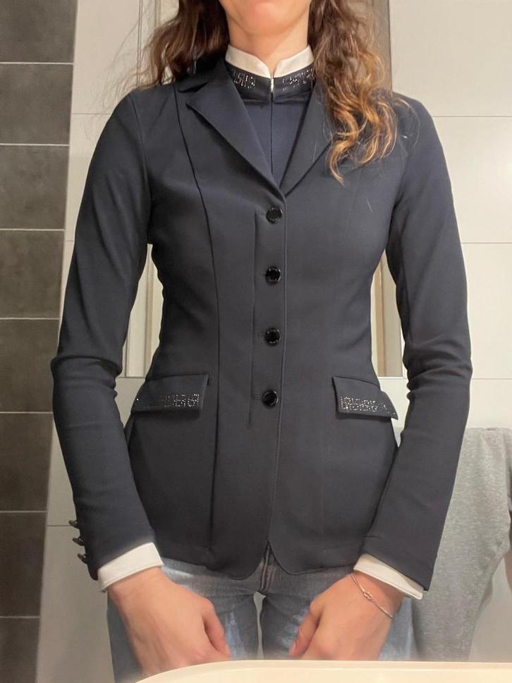 Prachtig wedstrijdjasje pikeur met bijbehorend shirt, Dieren en Toebehoren, Paardrijkleding, Zo goed als nieuw, Dames, Bovenkleding
