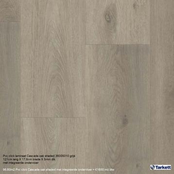 Pvc click t/m %70 Korting met integreerde ondervloer €14,85 beschikbaar voor biedingen