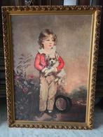 Een schilderij met een elegante jongen en hond, Ophalen of Verzenden