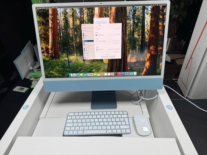 Nieuwe iMac 24-inch (M3, 2023) - 16GB RAM, 1TB SSD, Computers en Software, Apple Desktops, Zo goed als nieuw, iMac, SSD, Onbekend