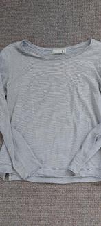 Shirt met lange mouw maat L blauw/grijs met wit, Kleding | Dames, T-shirts, Maat 42/44 (L), Ophalen of Verzenden, Lange mouw, Wit
