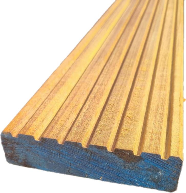 Hardhout Vlonderplank Okan 3.6 x 14.0 cm, Tuin en Terras, Terrasdelen en Vlonders, Nieuw, Hout, Ophalen