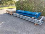 11,5 meter palletstelling met houten vlonders, Zakelijke goederen, Kantoor en Winkelinrichting | Magazijn, Stelling en Opslag