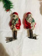 Twee ajeko kerstmannen op knijper, Diversen, Kerst, Ophalen of Verzenden, Gebruikt
