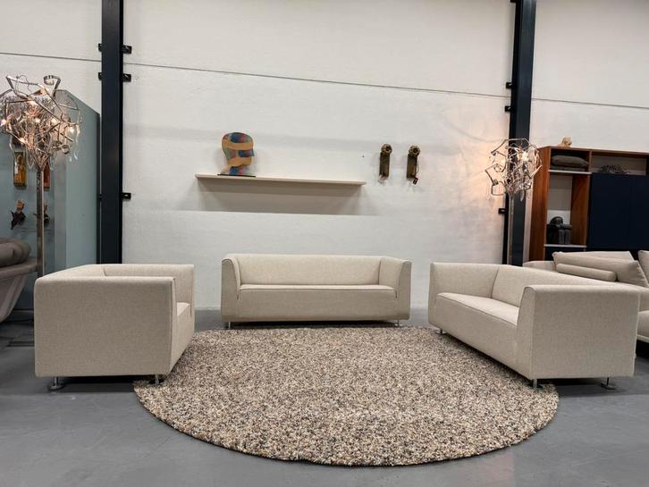 Nieuw Gelderland 4800 2,5 & 2 zits Stof Zero Design Fauteuil, Huis en Inrichting, Banken | Bankstellen, Nieuw, Rechte bank, Tweepersoons