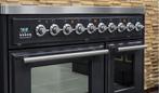 Luxe Fornuis Boretti Majestic 100cm antraciet keramische, Witgoed en Apparatuur, Fornuizen, 60 cm of meer, Keramisch, Ophalen of Verzenden