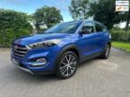 Hyundai Tucson 1.6 T-GDi Premium GO! Automaat| Camera| Stoel, Stof, Gebruikt, 4 cilinders, Blauw