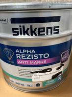 Sikkens Alpha rezisto anti-marks muurverf olijfgroen 10liter, Ophalen, Nieuw, Acrylverf