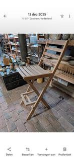 Houten Barkruk - Niet Opvouwbaar, Tuin en Terras, Hangmatten, Ophalen, Gebruikt, Met standaard, Eenpersoons