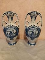 Antiek Delftsblauwe oorvazen, Ophalen of Verzenden