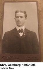 oude Zweedse CARTE de VISITE,  periode 1890/1908, nr. 16, Verzamelen, Foto's en Prenten, Ophalen of Verzenden, Voor 1940, Zo goed als nieuw