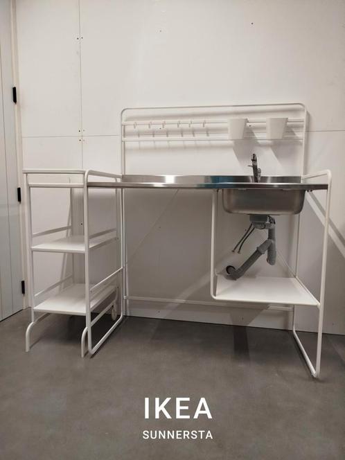 IKEA Sunnersta Keuken - kitchenette, Huis en Inrichting, Keuken | Complete keukens, Enkelwandige keuken, Wit, Staal of Rvs, Ophalen