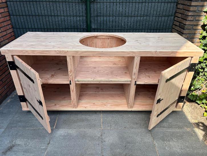 Unieke kwaliteit buitenkeuken van steigerhout of douglashout, Tuin en Terras, Buitenkeukens, Nieuw, Houtskool, Ophalen