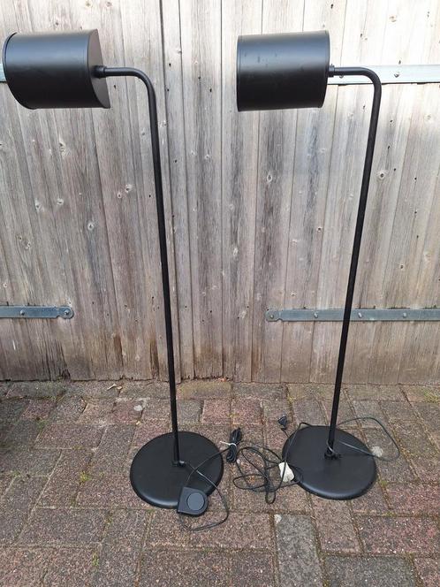 Twee vintage vloerlampen , Deens design , pricedrop !, Huis en Inrichting, Lampen | Vloerlampen, Gebruikt, 100 tot 150 cm, Metaal