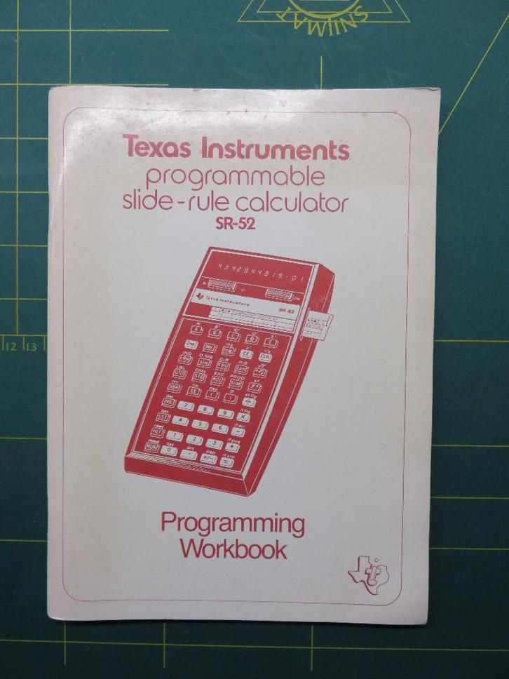Texas Instruments  SR 52  Diverse Boeken  en  Program  Cards, Diversen, Rekenmachines, Gebruikt, Ophalen of Verzenden