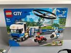 Lego City 60244 vrachtwagen met helikopter politie, Kinderen en Baby's, Speelgoed | Duplo en Lego, Complete set, Ophalen of Verzenden