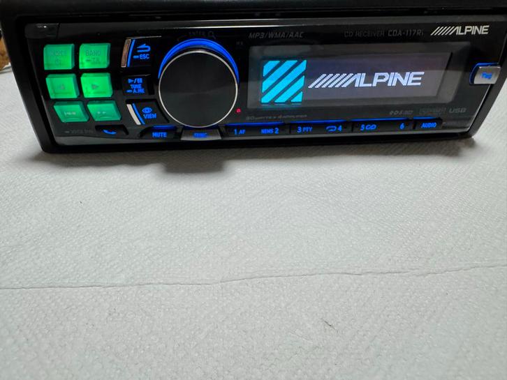 Alpine CDA-117Ri Autoradio CD MP3 USB, Auto diversen, Autoradio's, Zo goed als nieuw, Ophalen of Verzenden