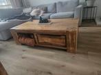 Mangohouten salontafel, Huis en Inrichting, Ophalen, Gebruikt, 100 tot 150 cm, 50 tot 100 cm