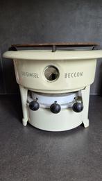 Antiek Beccon Petreoleumstel, creme wit. S48, Antiek en Kunst, Ophalen of Verzenden