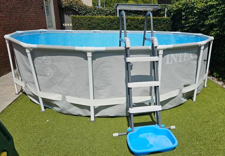 Intex zwembad 4.27m x 1.07m frism frame, Tuin en Terras, Zwembaden, Zo goed als nieuw, 400 cm of meer, 200 tot 300 cm, Rechthoekig