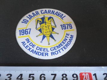 sticker Carnaval in de deel gemeente Alexander Rotterdam '79 beschikbaar voor biedingen