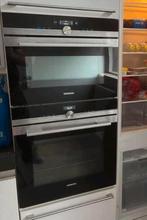 Siemens set: IQ700 Combi oven/magnetron + solo oven, Witgoed en Apparatuur, Ophalen, 60 cm of meer, Zo goed als nieuw, Oven met grill
