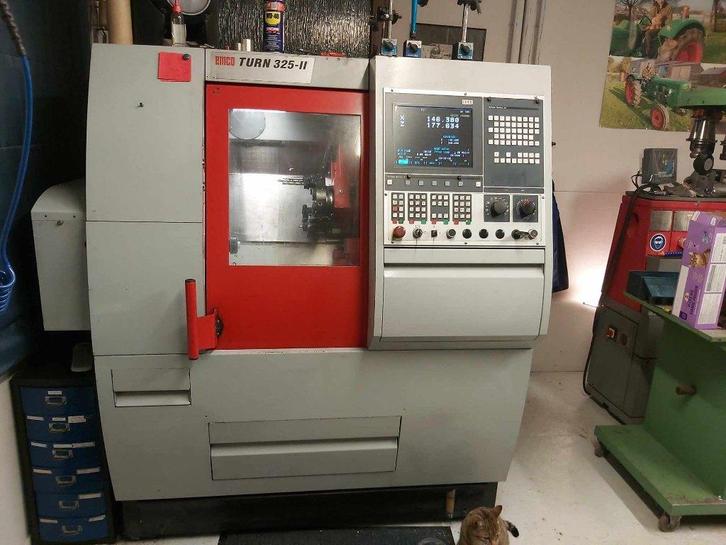 Emco turn 325 II, Doe-het-zelf en Verbouw, Draaibanken, Zo goed als nieuw, Metaaldraaibank, Minder dan 500 mm, Computergestuurd (Cnc)
