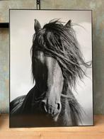 Houten Paarden Canvas, Ophalen of Verzenden, Nieuw, Print, Minder dan 50 cm