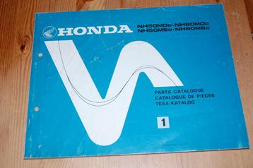 Honda NH50 en NH80 onderdelenboek uitgave 1982 beschikbaar voor biedingen