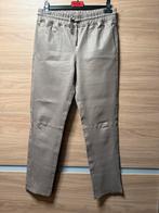 Studio AR leren broek taupe maat 42, Beige, Maat 42/44 (L), Nieuw, Ophalen of Verzenden