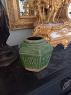 oude antieke Chinese Shiwan geglazuurde groene Gemberpot, Antiek en Kunst, Antiek | Keramiek en Aardewerk, Ophalen of Verzenden