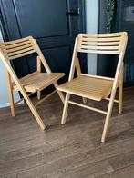 Ikea Nikolaus vintage klapstoelen  - Aalto Kralj stijl, Huis en Inrichting, Gebruikt, Bruin, Ophalen of Verzenden, Eén