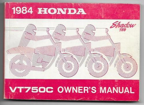 Honda VT750 C Shadow manual notice model 1984 (023v), Motoren, Handleidingen en Instructieboekjes, Honda, Verzenden