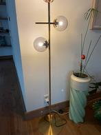 Goudkleurige vloerlamp, Huis en Inrichting, Lampen | Vloerlampen, Ophalen, Zo goed als nieuw, 150 tot 200 cm