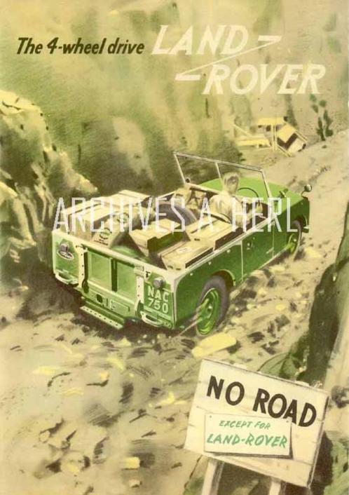 Land Rover 4-wheel drive advertisement A4 print PRENT, Verzamelen, Merken en Reclamevoorwerpen, Nieuw, Overige typen, Verzenden
